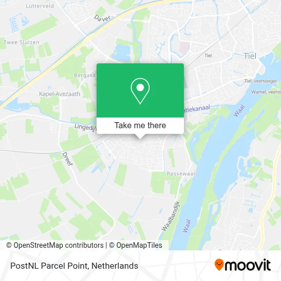 Postnl Pakketpunt map