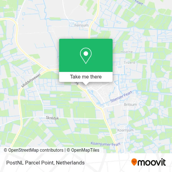 Postnl Pakketpunt map