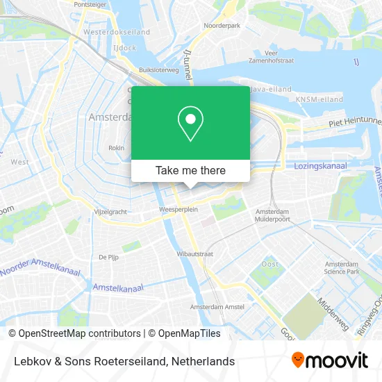 Lebkov & Sons Roeterseiland map