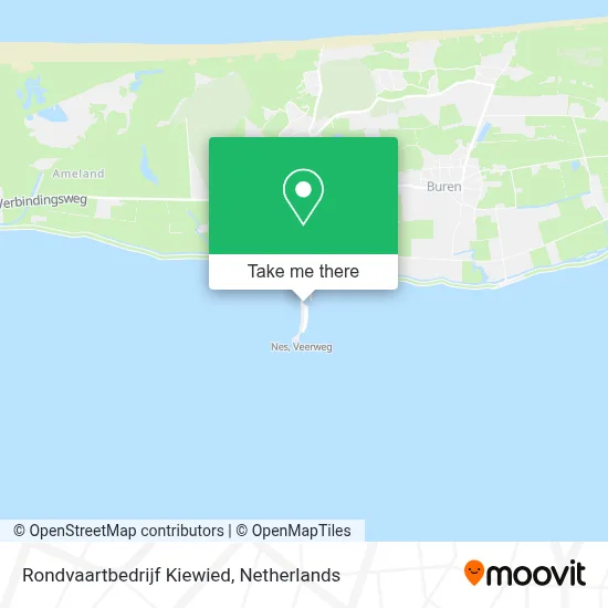 Rondvaartbedrijf Kiewied map