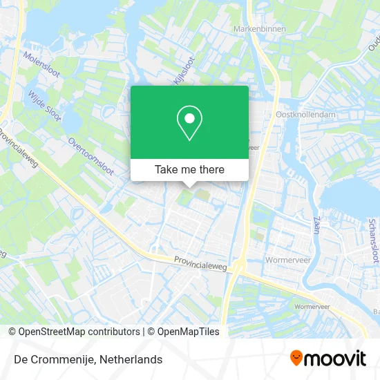 De Crommenije map
