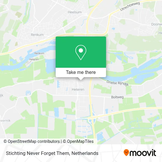Stichting Never Forget Them map