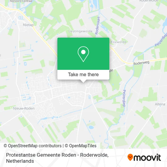 Protestantse Gemeente Roden - Roderwolde map