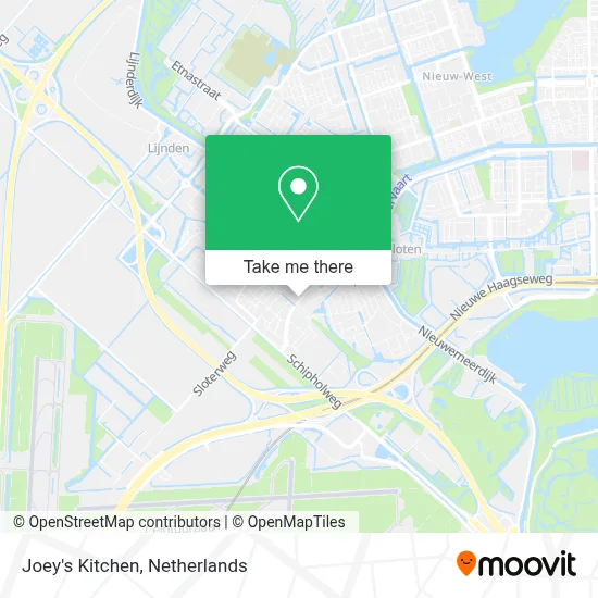 Joey's Kitchen map