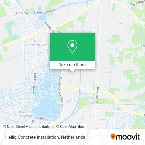 Heilig Concrete Installation map