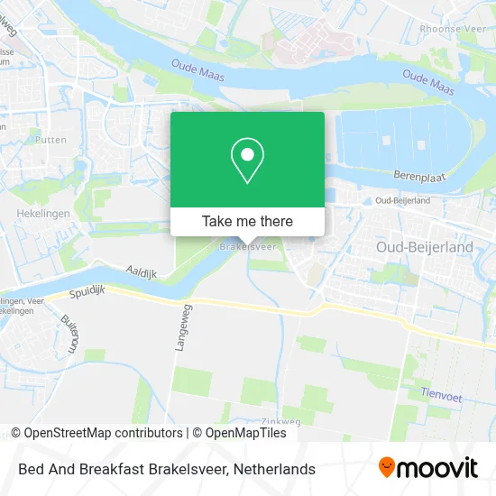 Bed And Breakfast Brakelsveer map