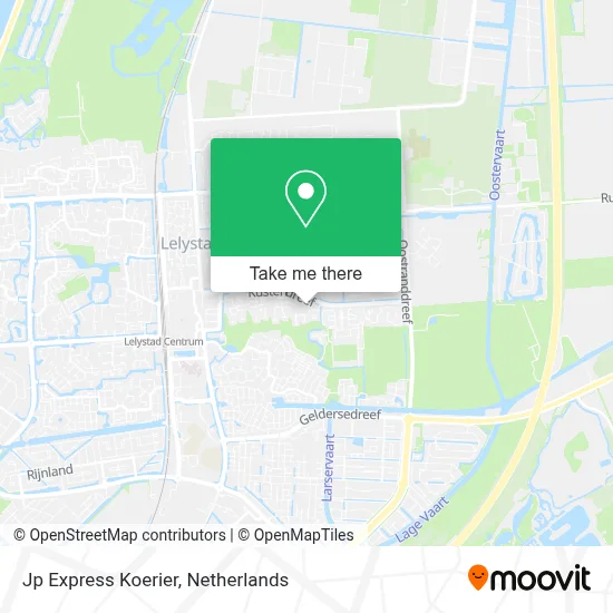 Jp Express Koerier map