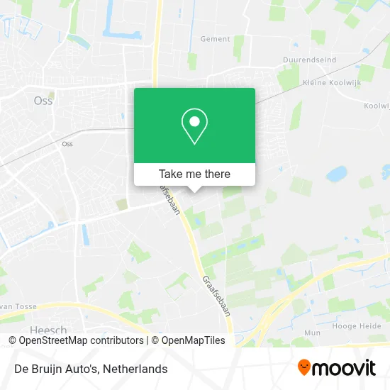 De Bruijn Auto's map