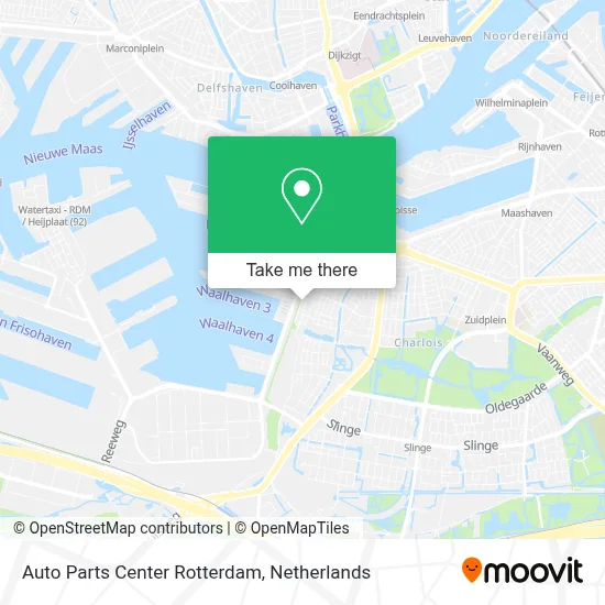 Auto Parts Center Rotterdam Karte