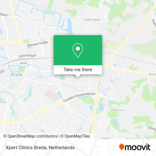 Xpert Clinics Breda map