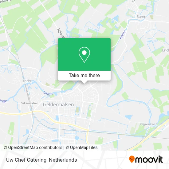Uw Chef Catering map