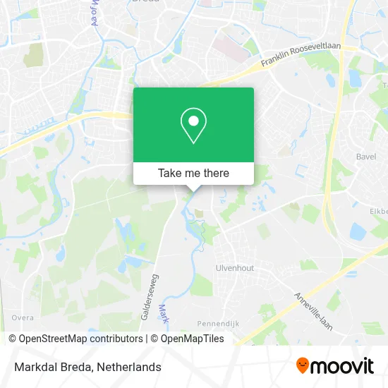 Markdal Breda map