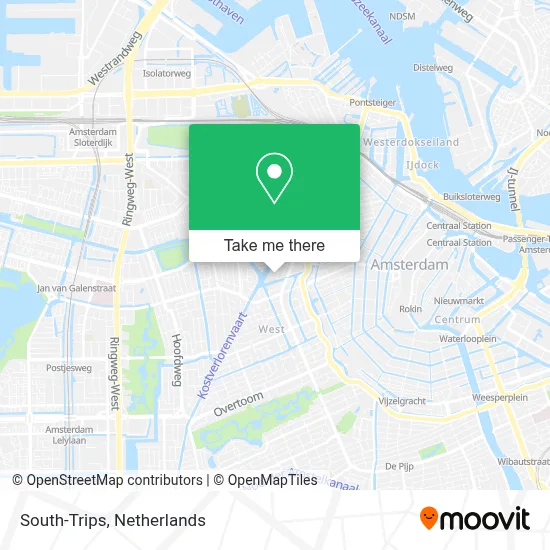 South-Trips map
