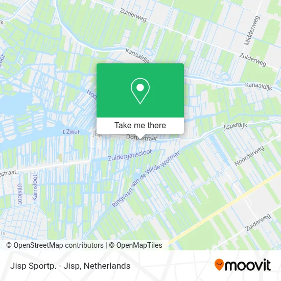 Jisp Sportp. - Jisp map