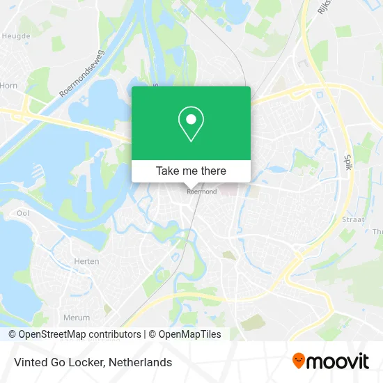 Vinted Go Locker map