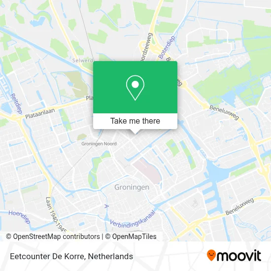 Eetcounter De Korre map