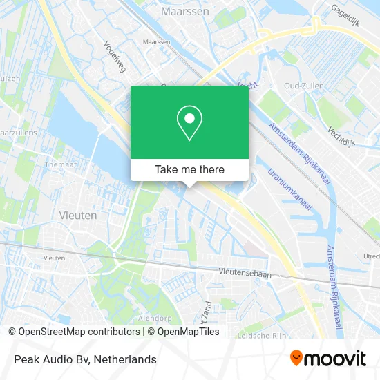 Peak Audio Bv map