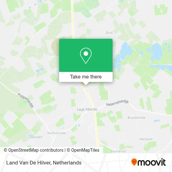 Land Van De Hilver map