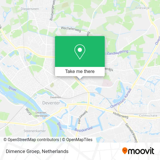 Dimence Groep map