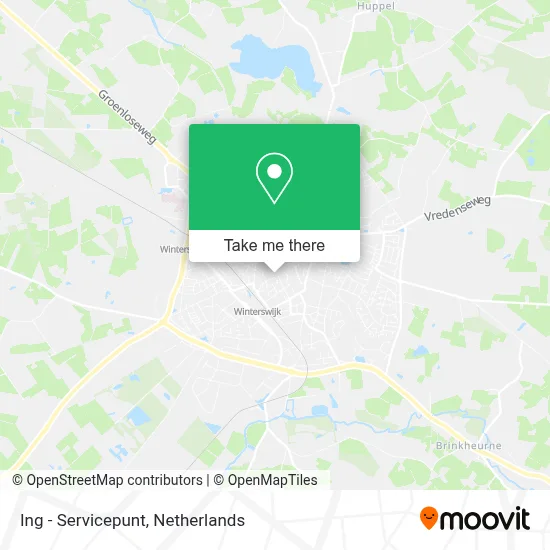 Ing - Servicepunt map
