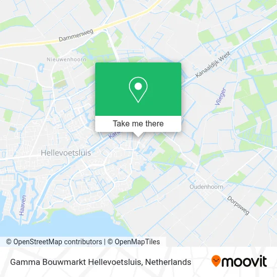Gamma Bouwmarkt Hellevoetsluis map