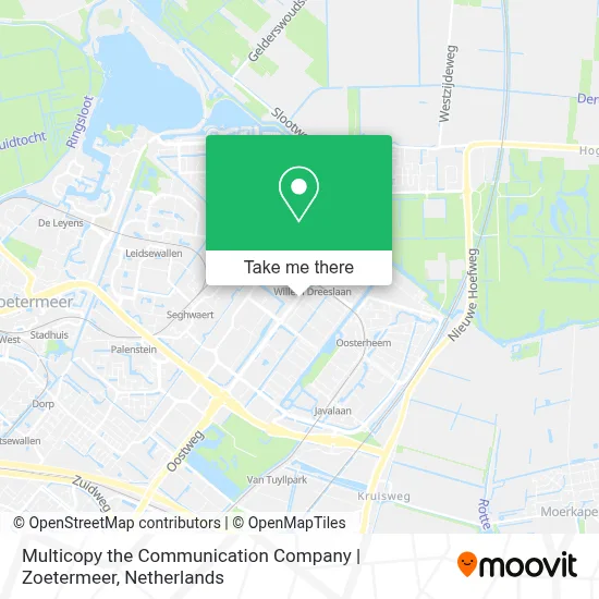 Multicopy the Communication Company | Zoetermeer map