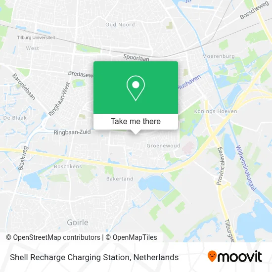 Shell Recharge Charging Station Karte