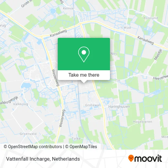 Vattenfall Incharge map