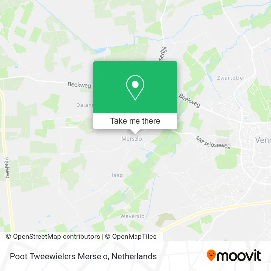 Poot Tweewielers Merselo map