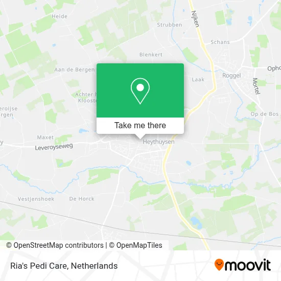Ria's Pedi Care map