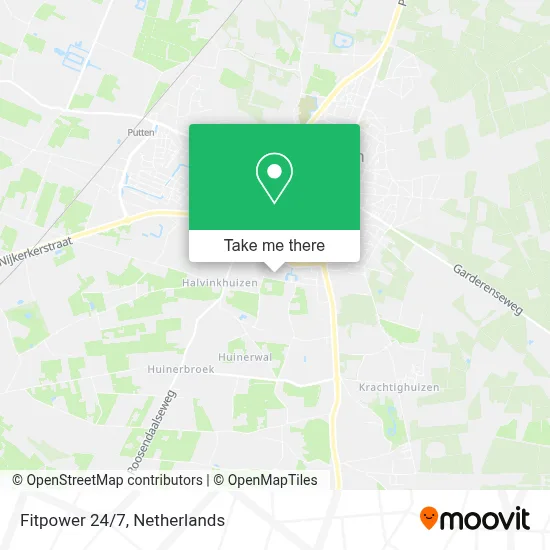 Fitpower 24/7 map