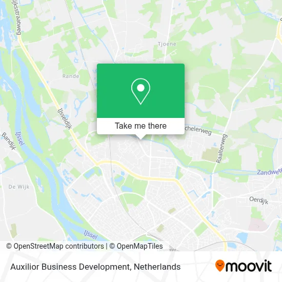 Auxilior Business Development map