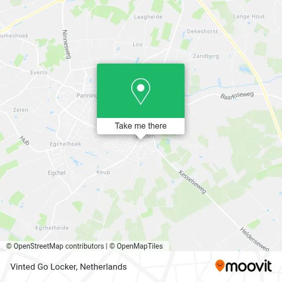 Vinted Go Locker map
