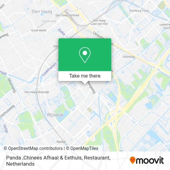 Panda ,Chinees Afhaal & Eethuis, Restaurant map