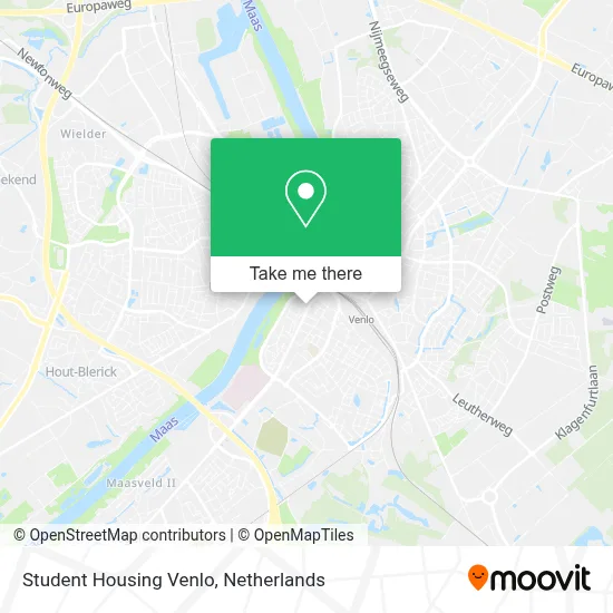 Student Housing Venlo map