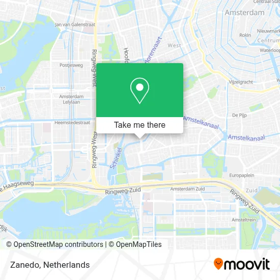 Zanedo map