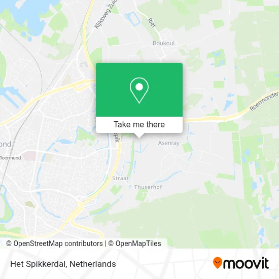 Het Spikkerdal map