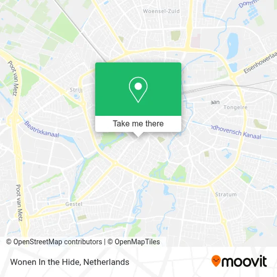 Wonen In the Hide map