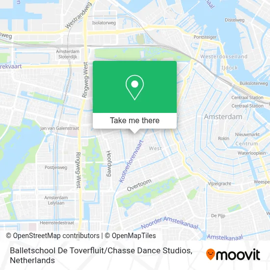 Balletschool De Toverfluit / Chasse Dance Studios Karte