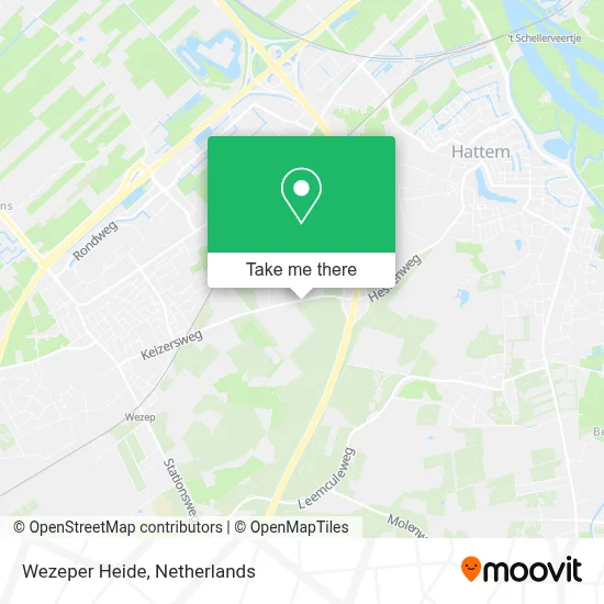 Wezeper Heide map