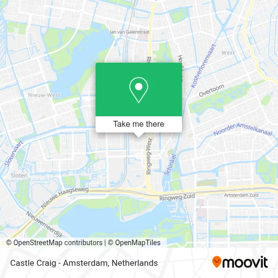 Castle Craig - Amsterdam map