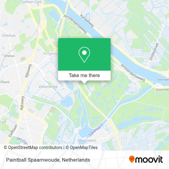 Paintball Spaarnwoude map