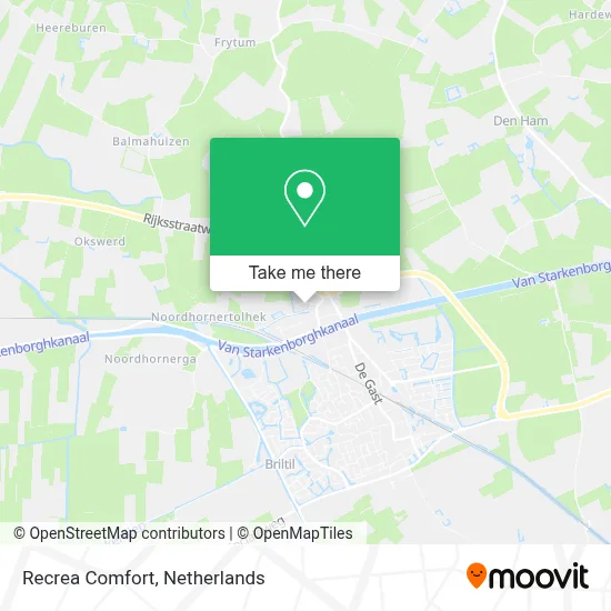 Recrea Comfort map