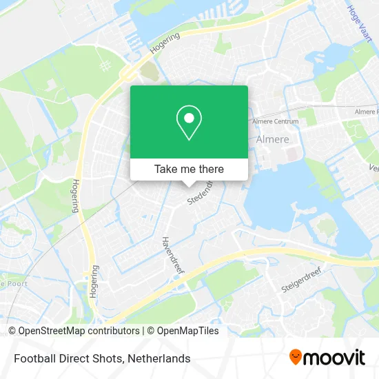 Football Direct Shots map