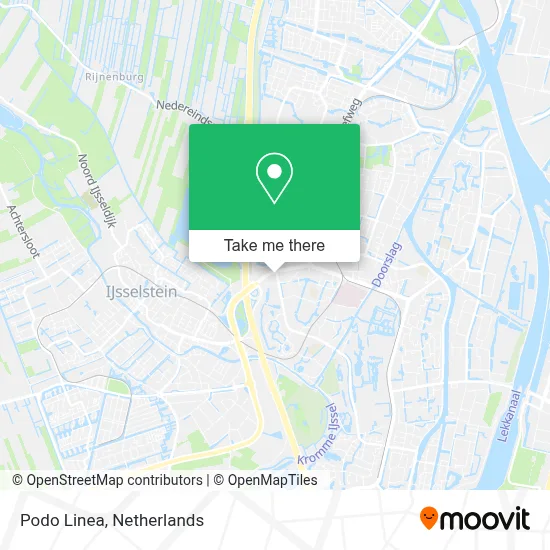 Podo Linea map