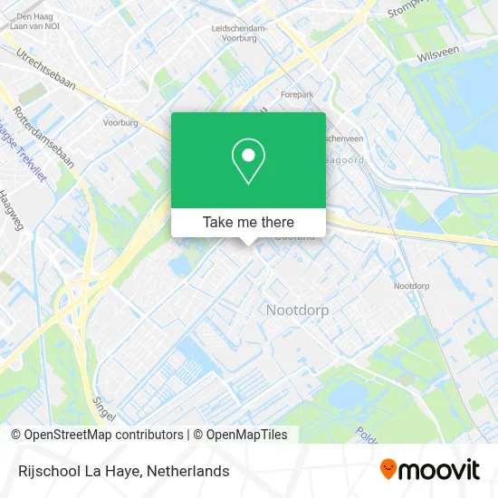 Rijschool La Haye map