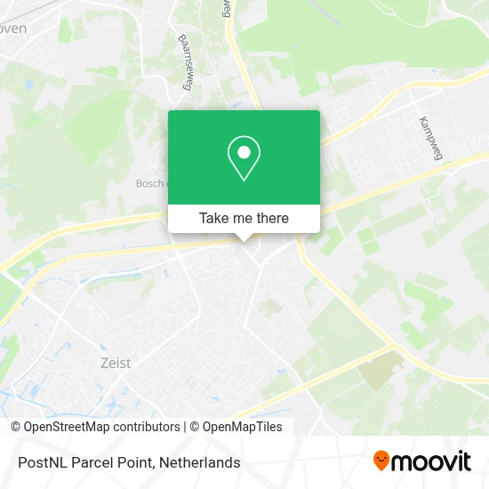 Postnl Pakketpunt map