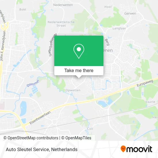 Auto Sleutel Service Karte