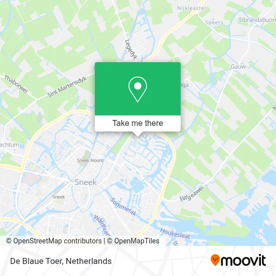 De Blaue Toer map