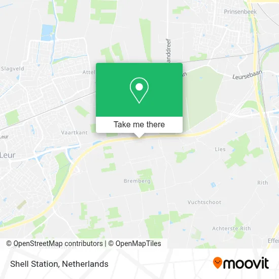 Shell Station map